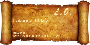 Labancz Ottó névjegykártya